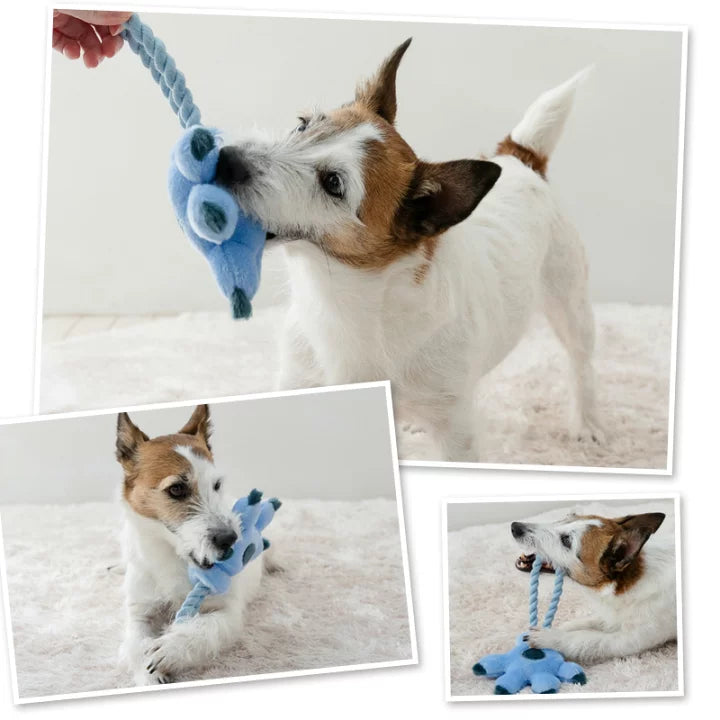 Disney Lilo & Stitch Dog Toy Stitch's Hand Rope Toy with Sound and Whistle