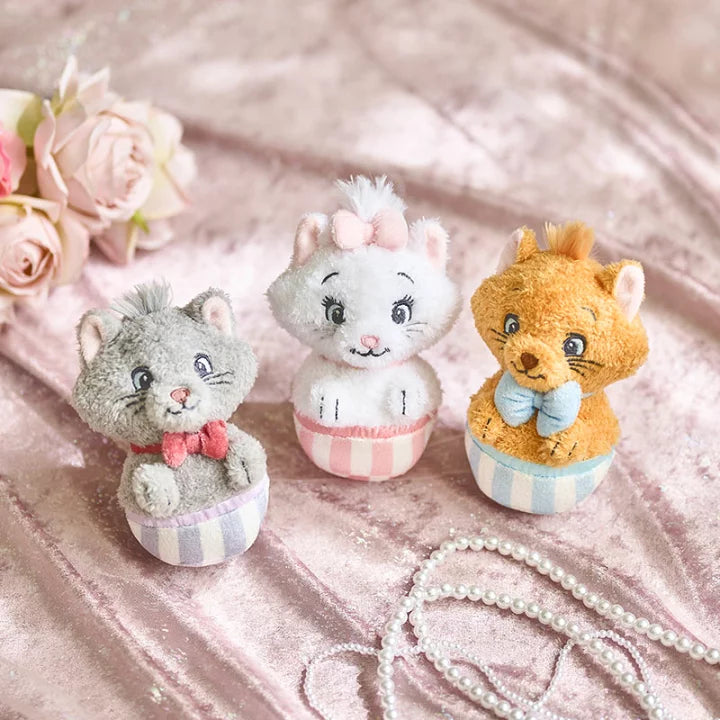 Disney's Aristocats Cat Toy Marie Hat Box Plush Toy with Bells Makes Sounds