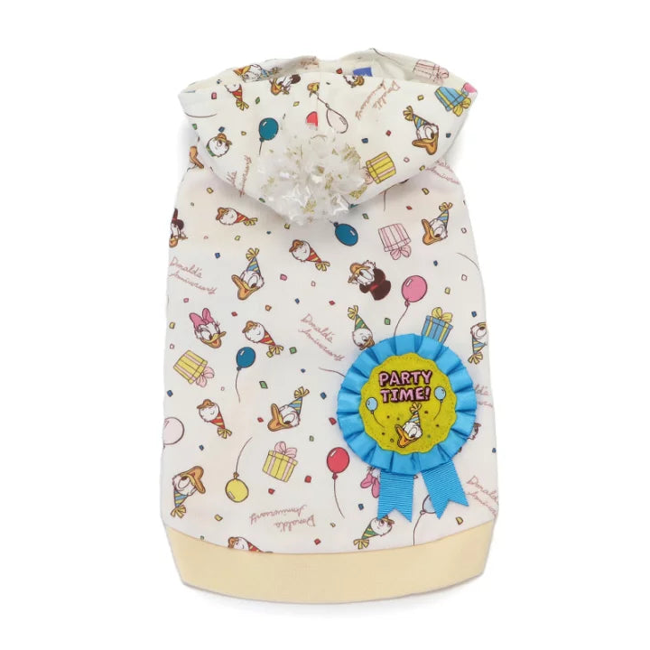 Disney dog clothes, fall/winter, Donald, party, patterned hoodie, 90th anniversary, sleeveless, small dog | Fall, Donald Duck