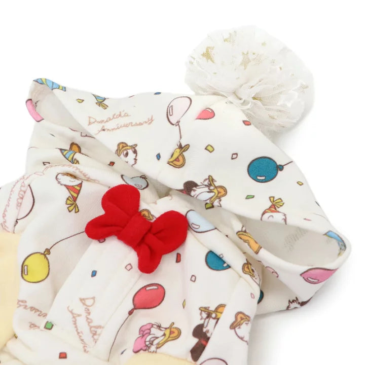 Disney dog clothes, fall/winter, Donald, party, patterned hoodie, 90th anniversary, sleeveless, small dog | Fall, Donald Duck