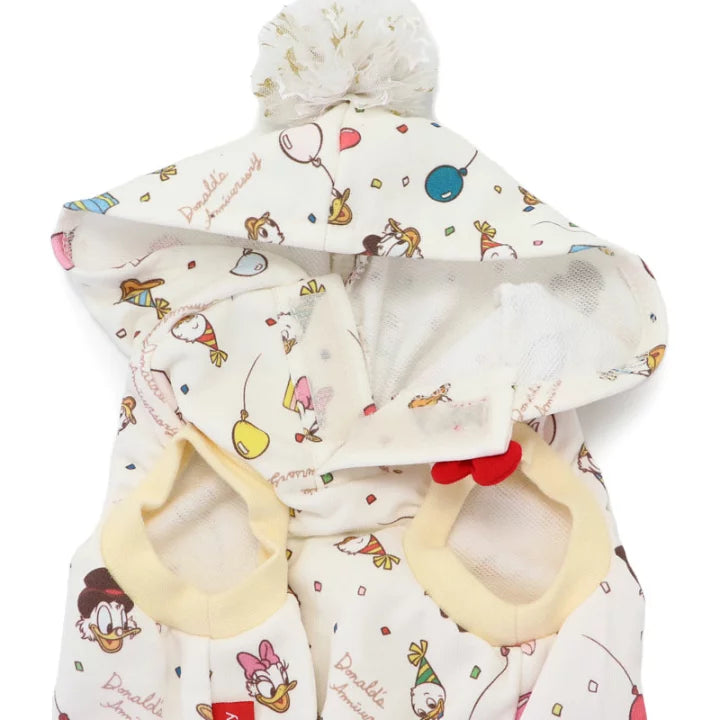 Disney dog clothes, fall/winter, Donald, party, patterned hoodie, 90th anniversary, sleeveless, small dog | Fall, Donald Duck
