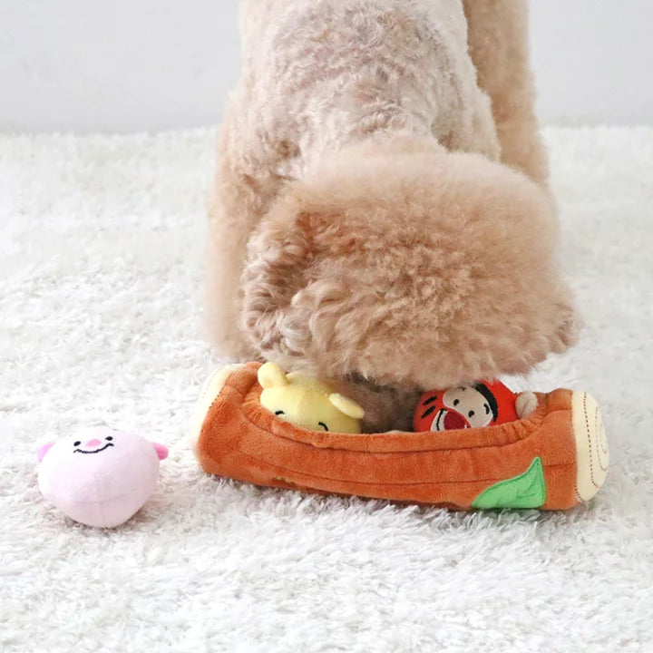 Disney dog toy ball toy Winnie the Pooh good friends | makes sounds with a whistle, clanging, bell toy, Tigger, Piglet, stuffed animal