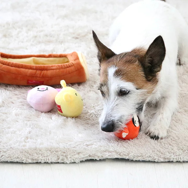 Disney dog toy ball toy Winnie the Pooh good friends | makes sounds with a whistle, clanging, bell toy, Tigger, Piglet, stuffed animal
