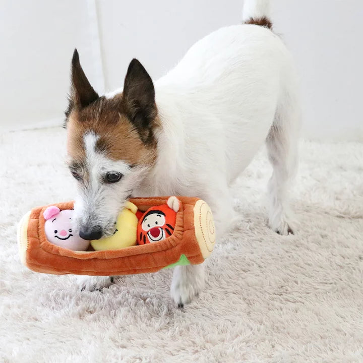 Disney dog toy ball toy Winnie the Pooh good friends | makes sounds with a whistle, clanging, bell toy, Tigger, Piglet, stuffed animal