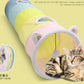 Pastel Rainbow Cat Tunnel Toy