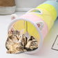 Pastel Rainbow Cat Tunnel Toy