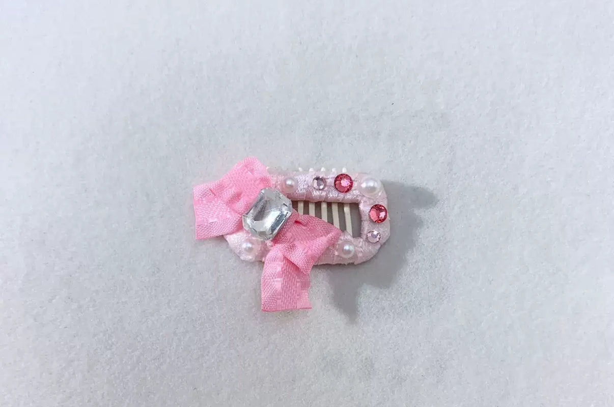 2.3cm Mini Hair Clip - Square Diamond Bows