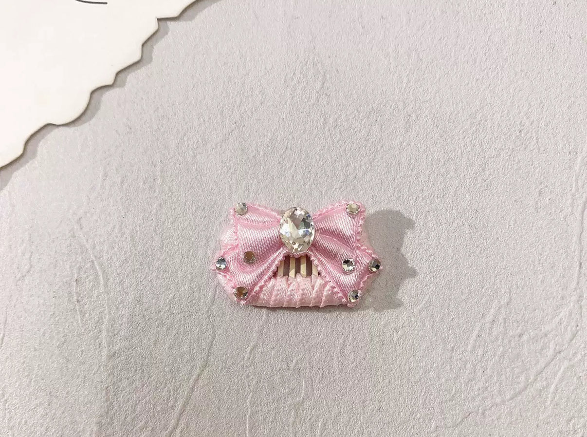 2.3cm Mini Hair Clip - Diamond Bows