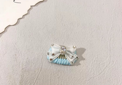 2.3cm Mini Hair Clip - Diamond Bows