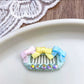 2.3cm Mini Hair Clip -Bows and Diamond