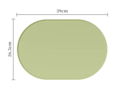 Oval Shape Non Slip Dining Mat