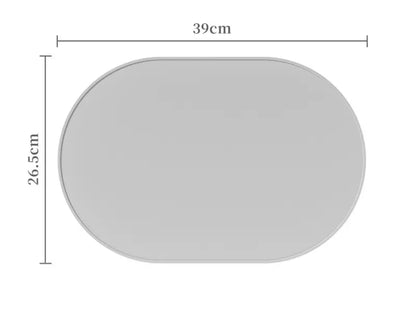 Oval Shape Non Slip Dining Mat