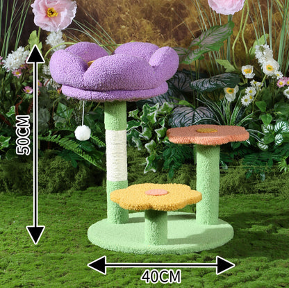 Flower Cat Tower Scratchers