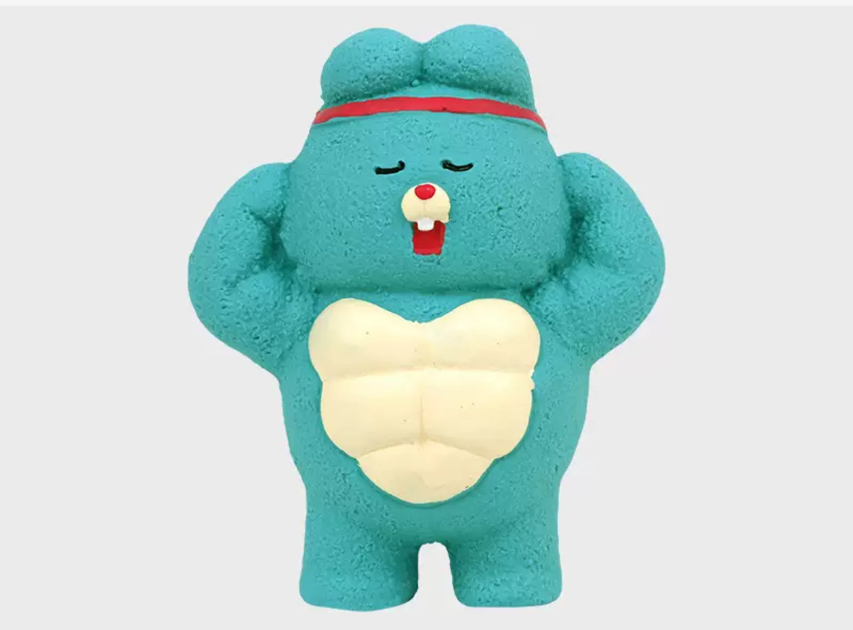 Squeaky Muscle animal Rubber Toys
