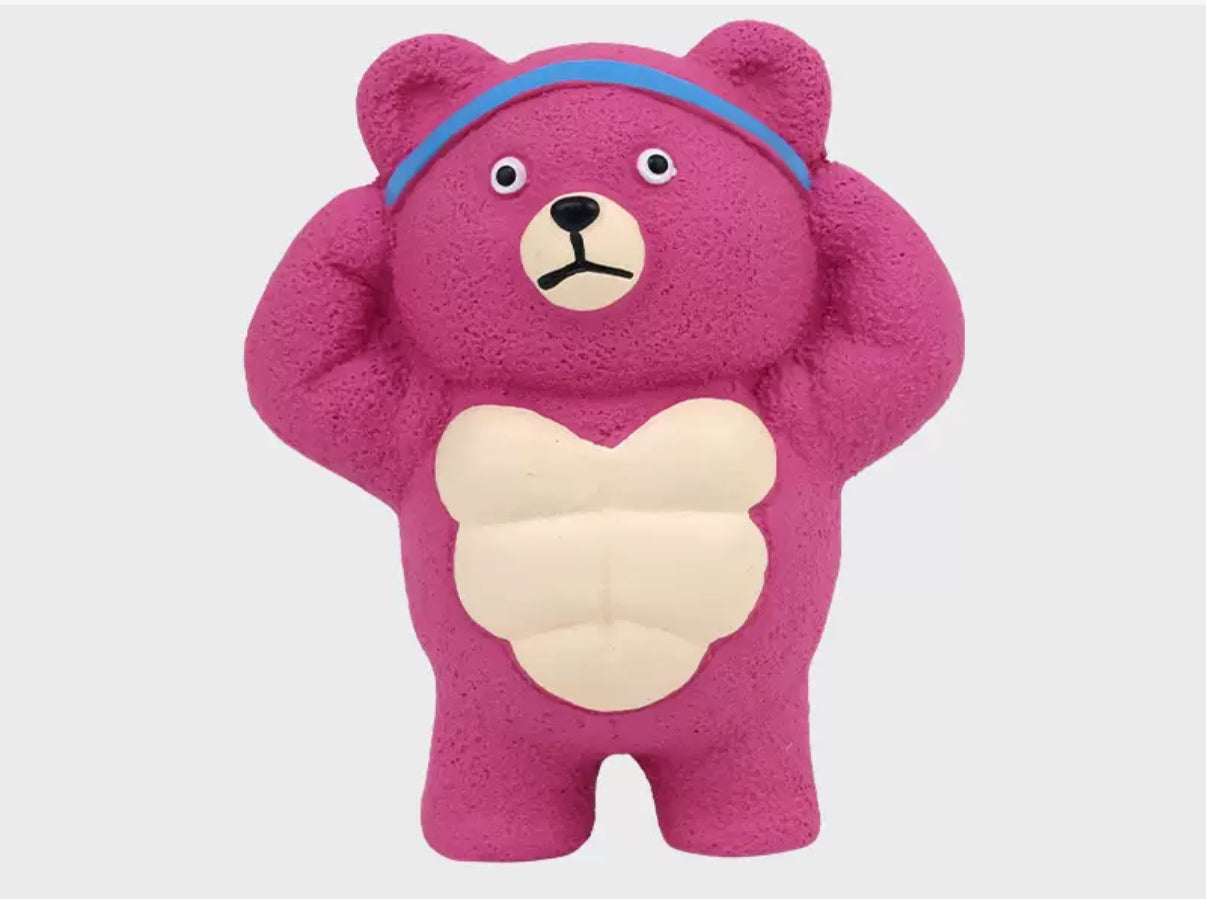 Squeaky Muscle animal Rubber Toys