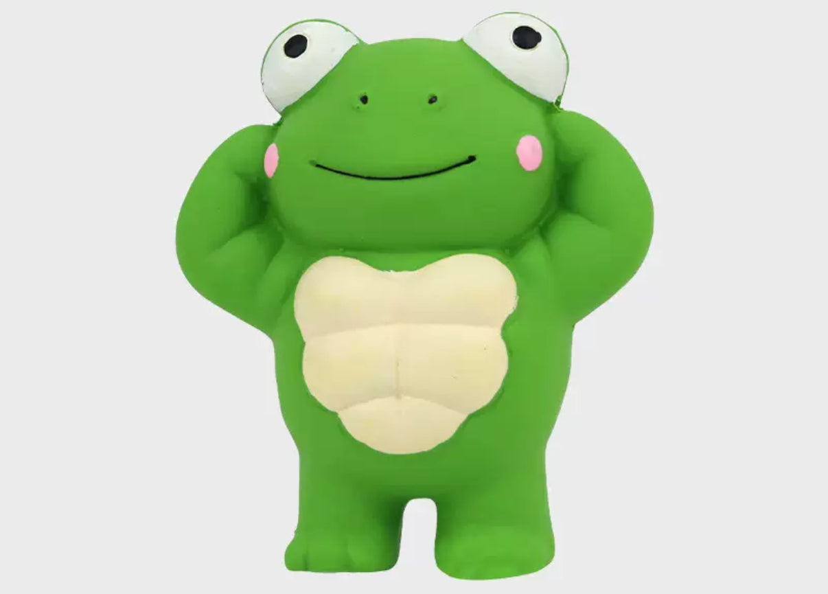 Squeaky Muscle animal Rubber Toys