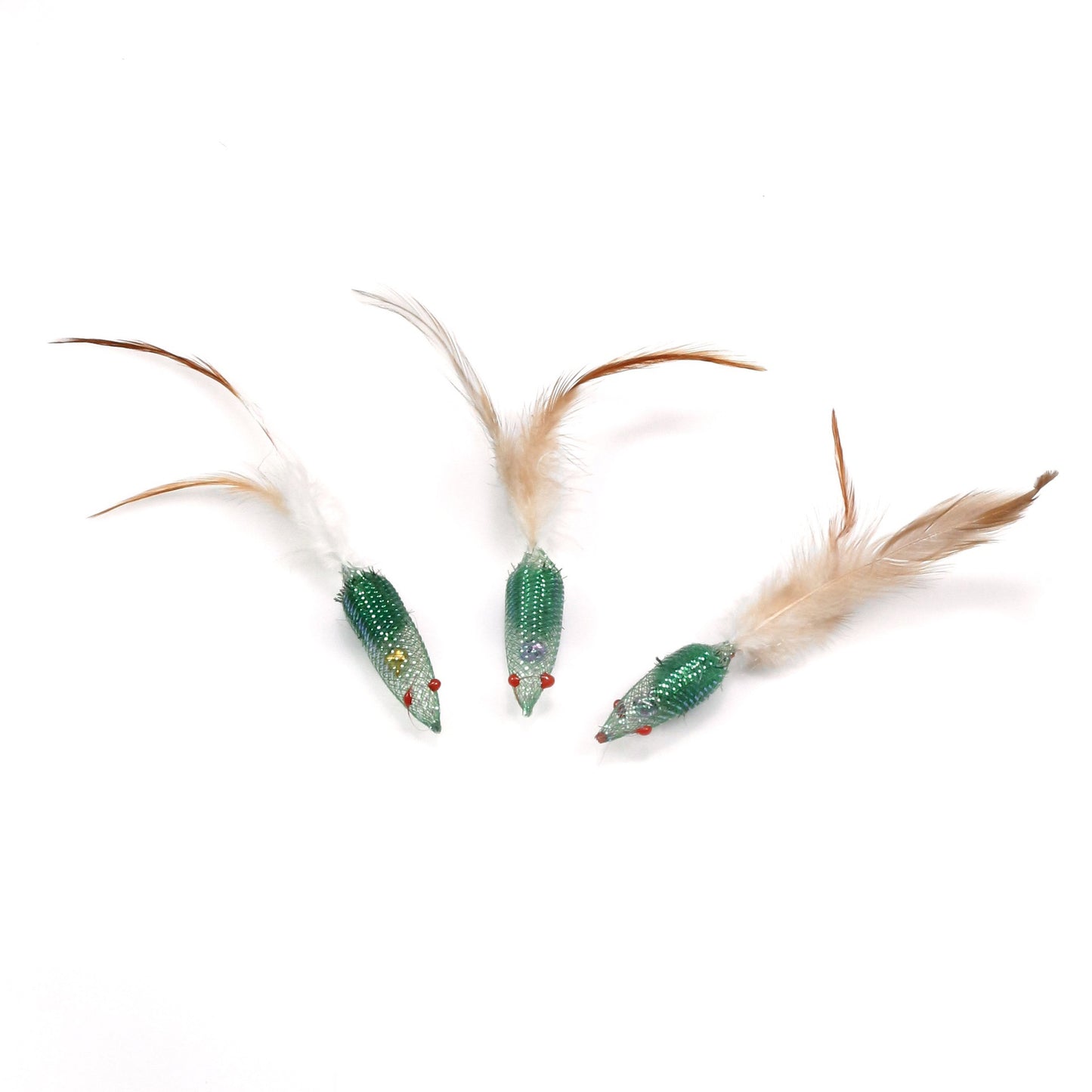 Feather Spring Cat Toys - Little Mice