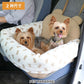 Dog drive box, bear, drive carrier, small dog | Washable, with cover, anti-jump lead, car drive bed, drive seat, stylish, anti-jump, passenger seat, camping, fluffy