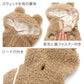 Dog Clothes Parka Bear Dress Up [Small Dog] Fluffy | Bear Plaid Pattern Hooded Ears Soft Stylish Transformation Cat Warm Pet Wear Cute Dog Clothes