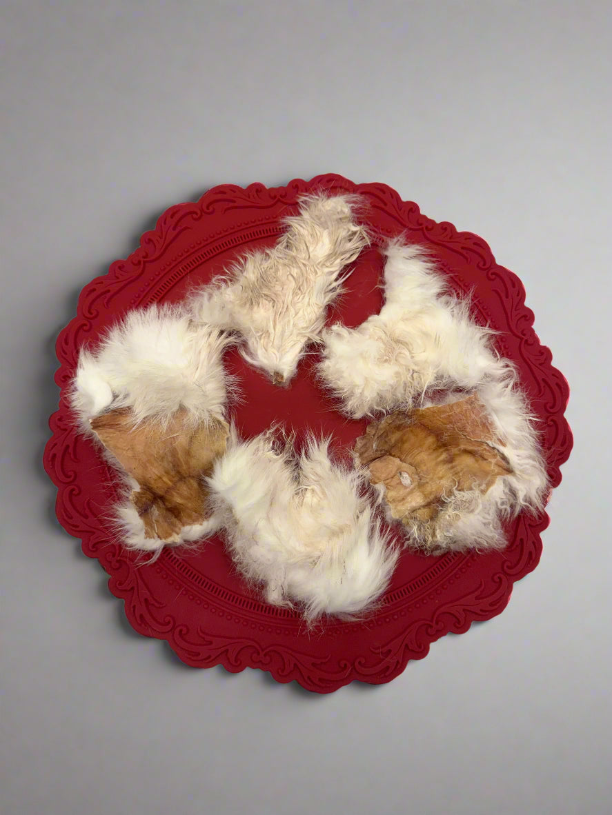 Rabbit Skin with Fur Pack (approx 5 pieces)