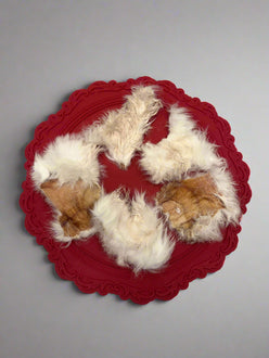 Rabbit Skin with Fur Pack (approx 5 pieces)