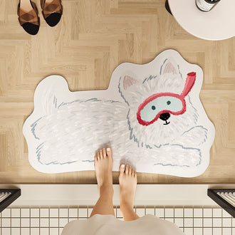 Dog Cat Water-Absorbent Non-Slip Bathroom Bathroom Household Diatom Mud Carpet Bath Mats & Rugs