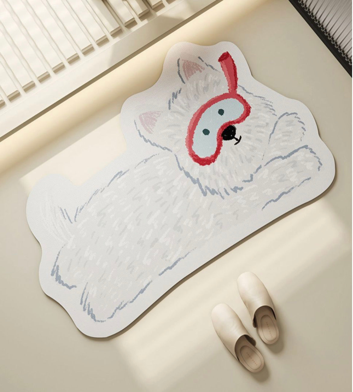 Dog Cat Water-Absorbent Non-Slip Bathroom Bathroom Household Diatom Mud Carpet Bath Mats & Rugs