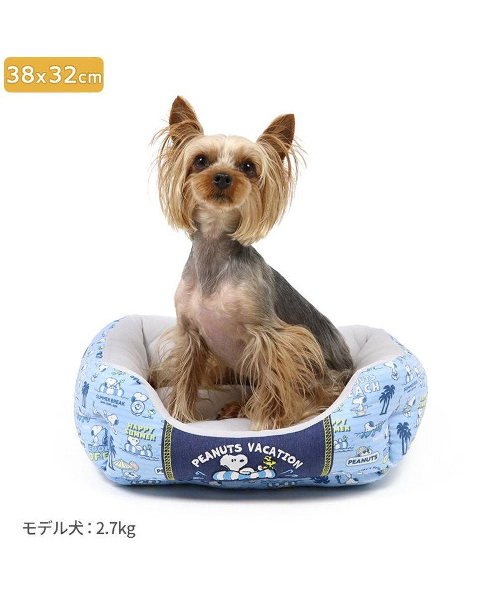 Dog Bed Cool Summer Snoopy Cuddler Small Dogs Medium Dogs Large Dogs | Vacation Pattern Square Cool Touch Sensation Summer Cat Pet Bed Washable Cool Cool Cooling Heat Protection Nursing Care Senior Cushion Fluffy