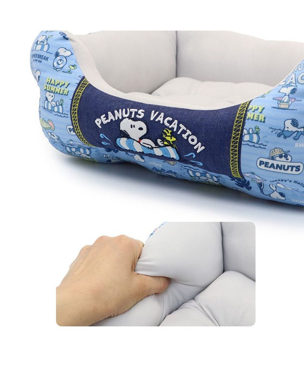 Dog Bed Cool Summer Snoopy Cuddler Small Dogs Medium Dogs Large Dogs | Vacation Pattern Square Cool Touch Sensation Summer Cat Pet Bed Washable Cool Cool Cooling Heat Protection Nursing Care Senior Cushion Fluffy