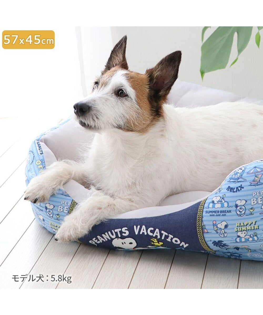 Dog Bed Cool Summer Snoopy Cuddler Small Dogs Medium Dogs Large Dogs | Vacation Pattern Square Cool Touch Sensation Summer Cat Pet Bed Washable Cool Cool Cooling Heat Protection Nursing Care Senior Cushion Fluffy