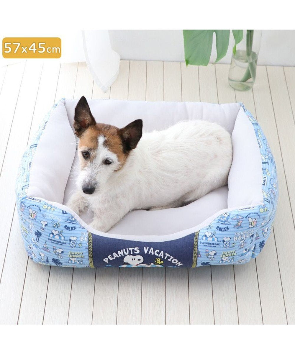 Dog Bed Cool Summer Snoopy Cuddler Small Dogs Medium Dogs Large Dogs | Vacation Pattern Square Cool Touch Sensation Summer Cat Pet Bed Washable Cool Cool Cooling Heat Protection Nursing Care Senior Cushion Fluffy