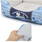 Dog Bed Cool Summer Snoopy Cuddler Small Dogs Medium Dogs Large Dogs | Vacation Pattern Square Cool Touch Sensation Summer Cat Pet Bed Washable Cool Cool Cooling Heat Protection Nursing Care Senior Cushion Fluffy