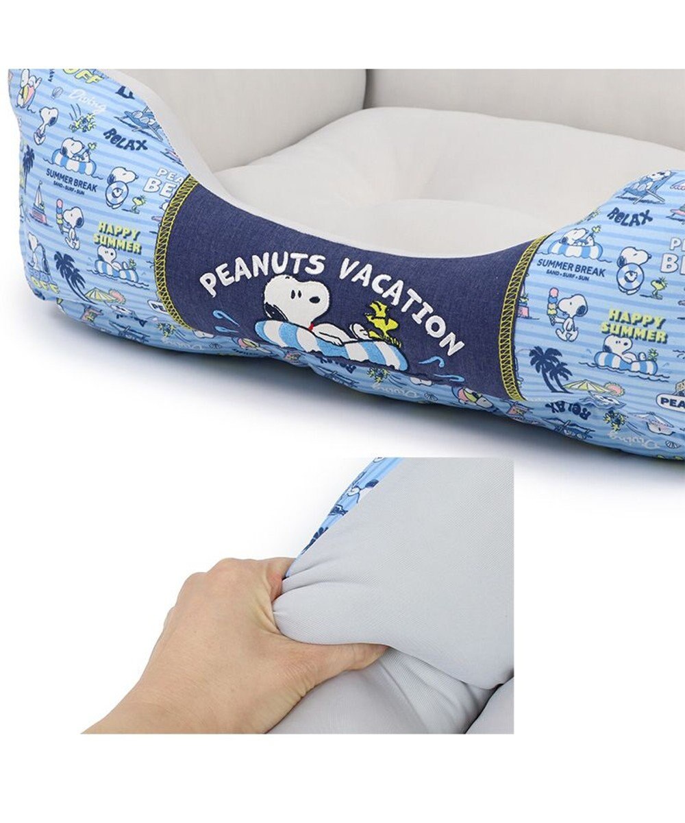 Dog Bed Cool Summer Snoopy Cuddler Small Dogs Medium Dogs Large Dogs | Vacation Pattern Square Cool Touch Sensation Summer Cat Pet Bed Washable Cool Cool Cooling Heat Protection Nursing Care Senior Cushion Fluffy