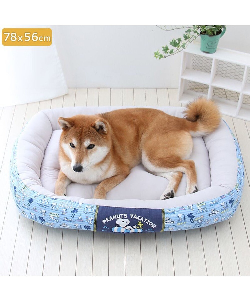 Dog Bed Cool Summer Snoopy Cuddler Small Dogs Medium Dogs Large Dogs | Vacation Pattern Square Cool Touch Sensation Summer Cat Pet Bed Washable Cool Cool Cooling Heat Protection Nursing Care Senior Cushion Fluffy