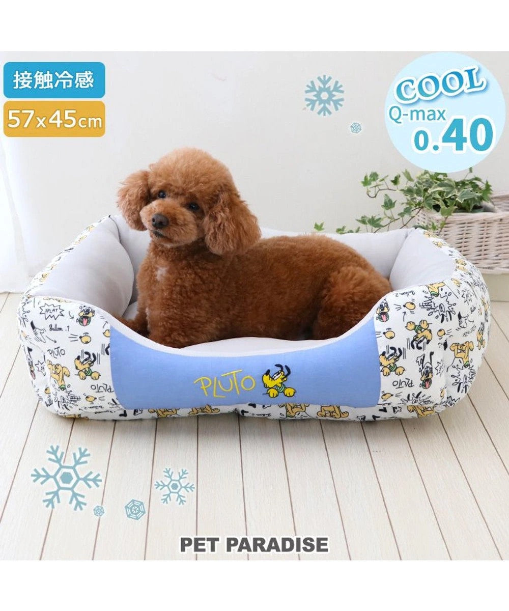 Dog Bed, Cool, Summer, Disney Cuddler, Small Dog | Pluto, Round, Cool Touch, For Summer, Cat, Chin Rest, Pet Bed, Washable, Cool, Cooling, Heat Protection, Nursing Care, Senior, Cushion, Fluffy