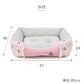 Dog Bed Cool Summer Cuddler Disney Small Dog Lace Pattern | Minnie Mouse Square Cool Touch Summer Cat Pet Bed Washable Cool Cool Cooling Heat Countermeasure Cushion Fluffy