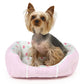 Dog Summer Cool Cuddler Ultra Small Dog Small Dog Strawberry & Flower Pattern | Square Strawberry Flower Cool Touch Indoor Use Chin Rest Pet Bed Cat Cushion Dog Bed Cool Feel Cool House Cool