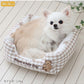 Dog Bed Cool Summer Bear Cuddler Small Dogs Medium Dogs Large Dogs | Plaid Bear Square Cool Touch Sensation Summer Cat Pet Bed Washable Cool Cool Cooling Heat Protection Nursing Care Senior Cushion Fluffy