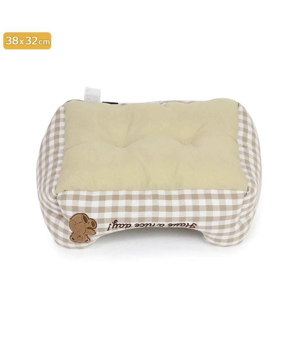 Dog Bed Cool Summer Bear Cuddler Small Dogs Medium Dogs Large Dogs | Plaid Bear Square Cool Touch Sensation Summer Cat Pet Bed Washable Cool Cool Cooling Heat Protection Nursing Care Senior Cushion Fluffy