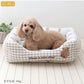 Dog Bed Cool Summer Bear Cuddler Small Dogs Medium Dogs Large Dogs | Plaid Bear Square Cool Touch Sensation Summer Cat Pet Bed Washable Cool Cool Cooling Heat Protection Nursing Care Senior Cushion Fluffy