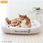 Dog Bed Cool Summer Bear Cuddler Small Dogs Medium Dogs Large Dogs | Plaid Bear Square Cool Touch Sensation Summer Cat Pet Bed Washable Cool Cool Cooling Heat Protection Nursing Care Senior Cushion Fluffy