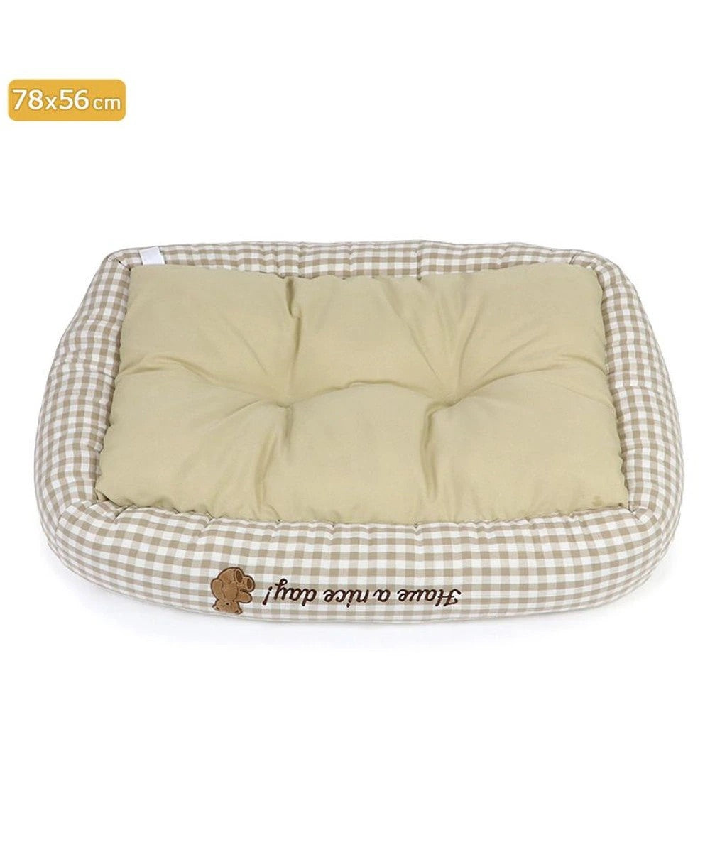 Dog Bed Cool Summer Bear Cuddler Small Dogs Medium Dogs Large Dogs | Plaid Bear Square Cool Touch Sensation Summer Cat Pet Bed Washable Cool Cool Cooling Heat Protection Nursing Care Senior Cushion Fluffy