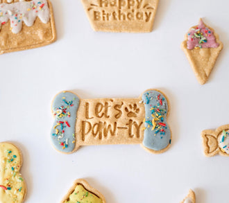 Let’s Pawty Bone Cookie