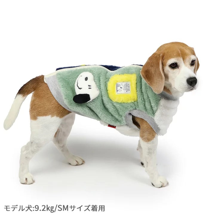 Snoopy Mascot Zip | Zipper Easy to put on Open back Easy doesn't let the head pass through Fluffy Soft Stylish Cute Pet wear