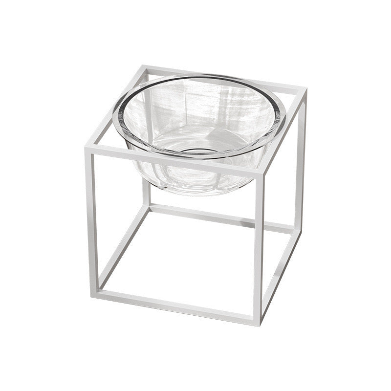 Glass Pet Elevated Bowl