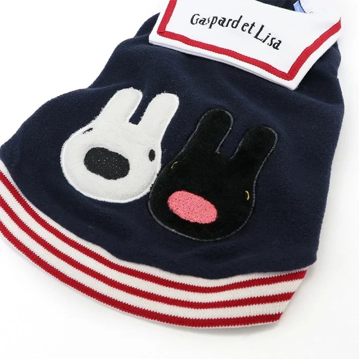 vest Lisa and Gaspard [Small dog] Sailor fleece | Soft, open in the front, easy to wear, does not allow your head to pass through