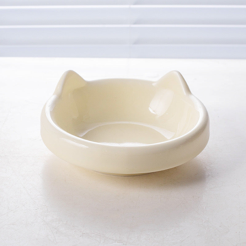 Ceramic Elevated Cat Bowl