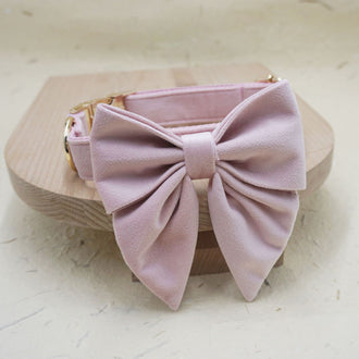 Pink Collar Leash Sailer Bowtie