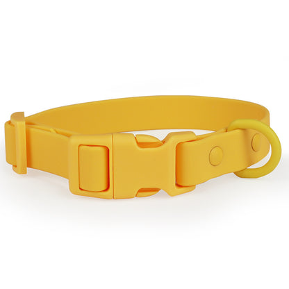 Waterproof Rubber Dog Collar – Soft, Adjustable with Safety Alloy Buckle
