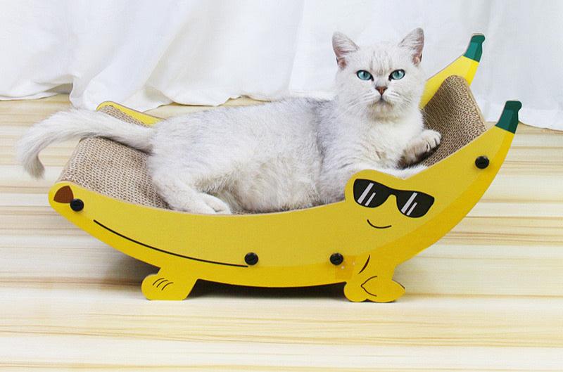 Banana Shape Corrugated Paper Cat Nest Cat Scratch Nest